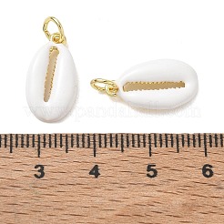 Brass Enamel Pendants&nbsp;KK-CBA5585-02G-01