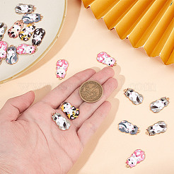 48Pcs 6 Styles Alloy Enamel Pendants&nbsp;ENAM-DR0001-05