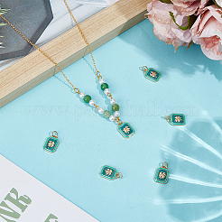 6Pcs Brass Enamel Pendants&nbsp;KK-BC0015-65