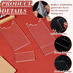 4Pcs Rectangle Acrylic Couch & Bed Stopper&nbsp;AJEW-BC0011-42