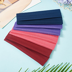 8Pcs 4 Colors Milk Silk Cloth Hair Bands&nbsp;OHAR-TAD0001-01A