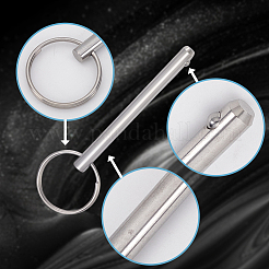 6Pcs 3 Styles 316 Surgical Stainless Steel Ball Pin&nbsp;STAS-AR0002-67