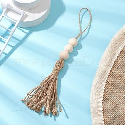 Jute Cord Tassel Pendant Decorations&nbsp;HJEW-JM02822