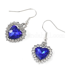 2 Pairs 2 Styles Alloy Rhinestone Dangle Earrings&nbsp;EJEW-JE07414