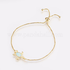 Adjustable Brass Bolo Bracelets&nbsp;BJEW-L618-02G