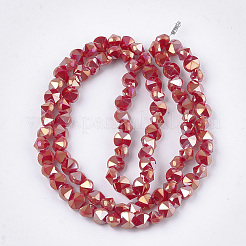Electroplate Glass Beads Strands&nbsp;EGLA-S179-02A-H01