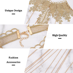 Iron Tassel Body Chain&nbsp;AJEW-WH0348-223KCG