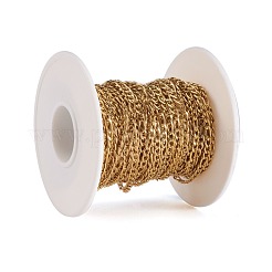 Ion Plating(IP) 304 Stainless Steel Figaro Chains&nbsp;CHS-H007-30G