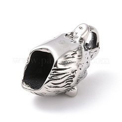Tibetan Style 304 Stainless Steel Manual Polishing Cord Ends&nbsp;STAS-G276-11AS
