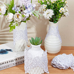 Polyester Lace Trim&nbsp;OCOR-WH0070-43B