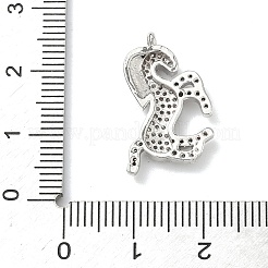 Brass Micro Pave Cubic Zirconia Pendants&nbsp;KK-I476-25A-P01