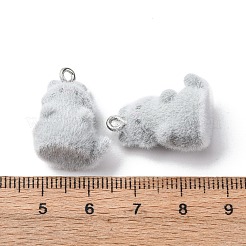 Animal Flocking Resin Pendants&nbsp;LS-RESI-A049-03C