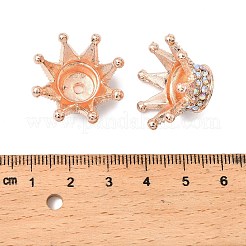 Alloy Rhinestone Crown Beads&nbsp;FIND-NH0001-19RG