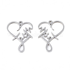 Non-Tarnish 201 Stainless Steel Pendants&nbsp;STAS-N098-045P