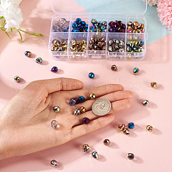 150Pcs 10 Colors Electroplate Glass Beads&nbsp;EGLA-TA0013-02