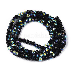 AB Color Plated Glass Rondelle Beads Strands&nbsp;EGLA-T029-2mm-10B