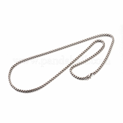 Tarnish Resistant 304 Stainless Steel Box Chain Necklaces&nbsp;STAS-M174-003