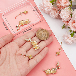 8Pcs 2 Styles  Brass Connector Charms&nbsp;KK-BBC0015-39