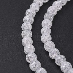 Synthetic Crackle Quartz Beads Strands&nbsp;GLAA-S134-6mm-05