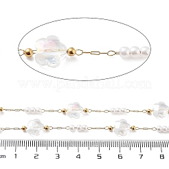 Ion Plating(IP) 304 Stainless Steel Handmade Beaded Chain&nbsp;CHS-K019-01G-01