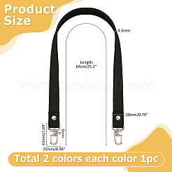 2Pcs 2 Colors PU Leather Bag Straps&nbsp;FIND-HS0001-79