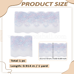 1 Yard Polyester Embroidery Shell Lace Ribbon&nbsp;OCOR-LP0004-37