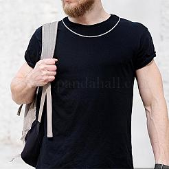 Anti-Tarnish Rhodium Plated 925 Sterling Silver Thin Dainty Link Chain Necklace for Women Men&nbsp;JN1096B-07