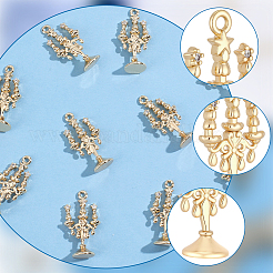 10Pcs Brass Micro Pave Cubic Zirconia Pendants&nbsp;KK-BBC0027-95