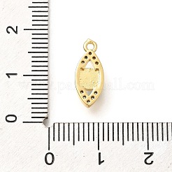 Brass Micro Pave Cubic Zirconia Pendants&nbsp;KK-U048-04G-02