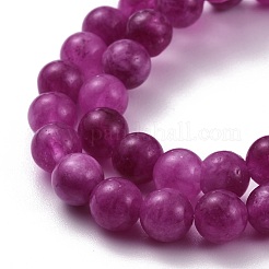 Dyed Natural Chalcedony Round Beads Stretch Bracelets Set for Girl Women&nbsp;BJEW-JB07058