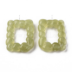 Transparent  Resin Pendants&nbsp;CRES-S360-05-B02