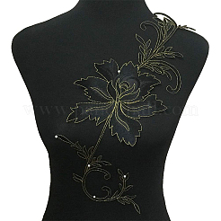 2Pcs Peony Computerized Embroidery Cloth Iron on/Sew on Patches&nbsp;DIY-GF0005-32D