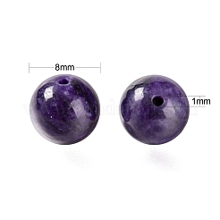 100Pcs 8mm Natural Charoite Round Beads&nbsp;DIY-LS0002-12
