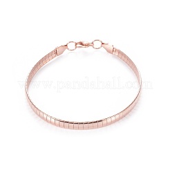 304 Stainless Steel Choker Necklaces and Bangles Jewelry Sets&nbsp;SJEW-L144-A01-RG