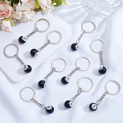 10Pcs Platinum Alloy Resin Keychains&nbsp;KEYC-BM0001-19