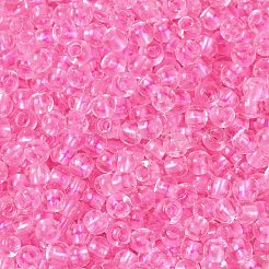 Transparent Inside Colours Glass Seed Beads&nbsp;X1-SEED-A032-04P
