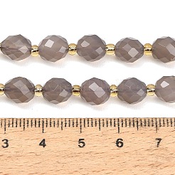Natural Grey Agate Beads Strands&nbsp;GG-CBA4A3B-A02