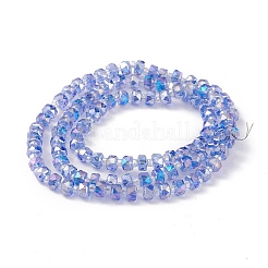 Transparent Electroplate Glass Beads Strands&nbsp;X-EGLA-F153-AB08