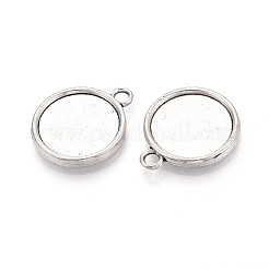 Tibetan Style Alloy Pendants Cabochon Settings&nbsp;PALLOY-N178-12AS-D