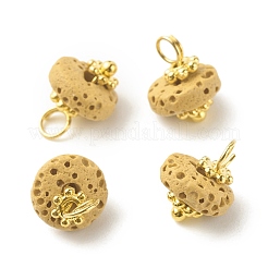 Natural & Dyed Lava Rock Charms&nbsp;PALLOY-JF01145
