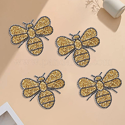 8Pcs Rhinestones Sew on/Iron on Patches&nbsp;DIY-GF0014-05