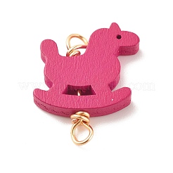 Spray Painted Wood Connector Charms&nbsp;PALLOY-JF01427-02