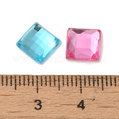 Imitation Taiwan Acrylic Rhinestone Cabochons&nbsp;GACR-A023-8x8mm-M