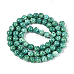 Dyed Synthetic Fossil Beads Strands&nbsp;G-T139-6mm-66E