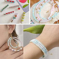 5530Pcs 10 Colors 8/0 Opaque Glass Seed Beads&nbsp;SEED-CJ0001-13