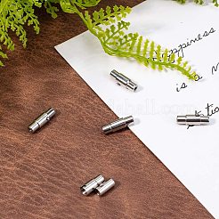 Smooth 304 Stainless Steel Locking Tube Magnetic Clasps&nbsp;STAS-UN0002-31P
