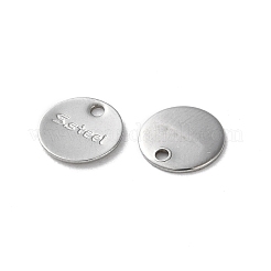 304 Stainless Steel Charms&nbsp;STAS-V007-03C-P