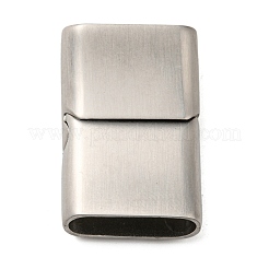 Tarnish Resistant Matte 304 Stainless Steel Magnetic Clasps&nbsp;STAS-K007-34