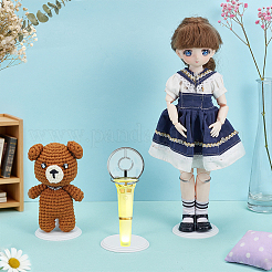 Mini Plastic & Metal Doll Display Stand&nbsp;AJEW-WH0696-631B