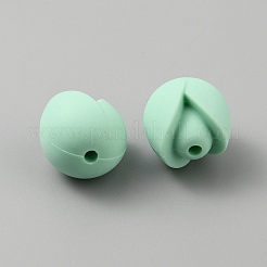Flower Food Grade Eco-Friendly Silicone Beads&nbsp;SIL-WH0013-47E